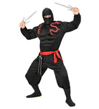 SUPER NINJA MUSCLE" (chemise à capuche musclée, masque, pantalon, ceinture) image 1