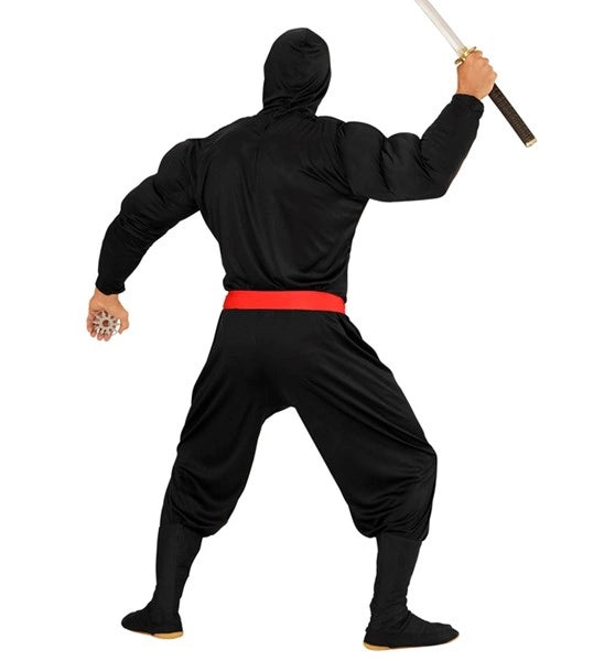 SUPER NINJA MUSCLE" (chemise à capuche musclée, masque, pantalon, ceinture) image 2
