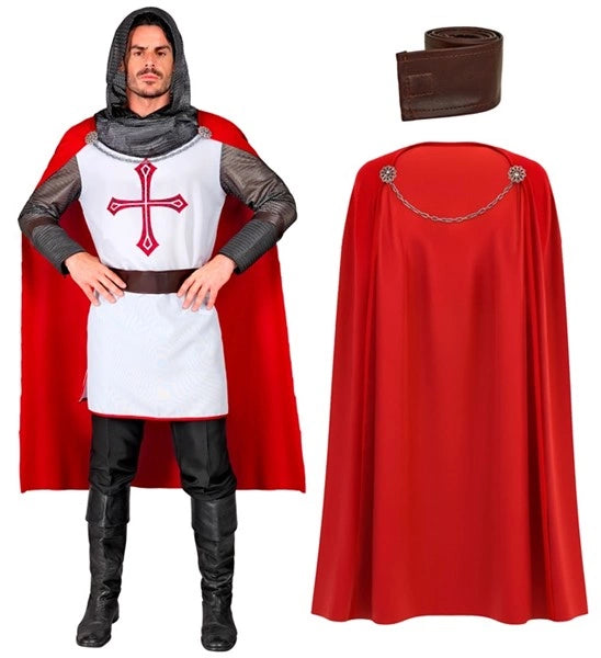 CHEVALIER TEMPLIER" (tunique avec capuche, ceinture, cape) image 1