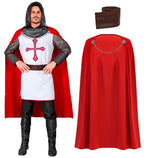 CHEVALIER TEMPLIER" (tunique avec capuche, ceinture, cape) image 1