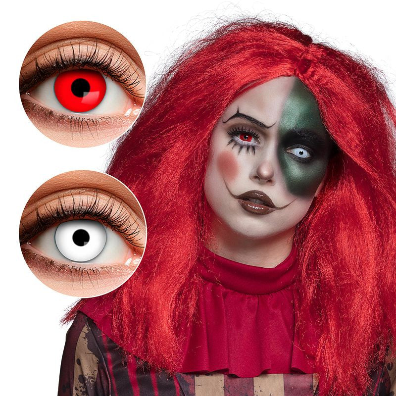 Lentilles duo 3 mois Creepy Clown image 0