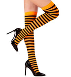 “CHAUSSETTES RAYEES ORANGE FLUORESCENTES” 70 DEN image 0
