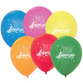 6 Ballons Joyeux Anniversaire MULTI 30 cm image 0