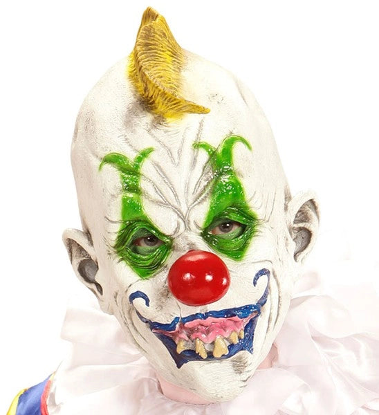 "3/4 DE MASQUE DE CLOWN BLANC MECHANT" image 0