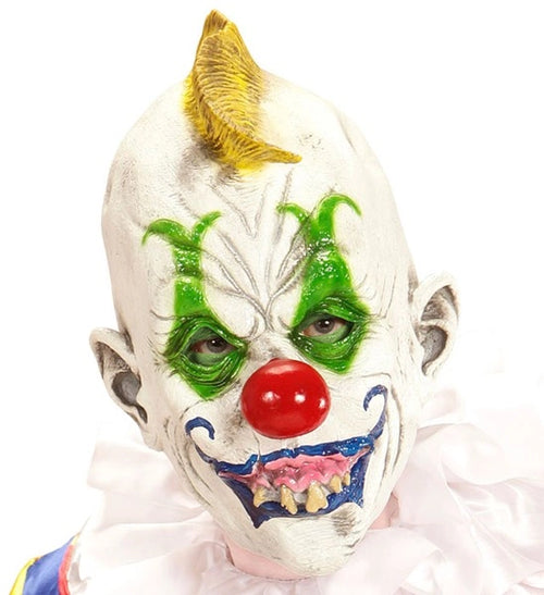 "3/4 DE MASQUE DE CLOWN BLANC MECHANT" image 0