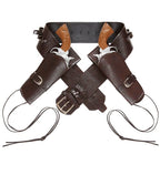 "DOUBLE HOLSTER ET CEINTURE WESTERN MARRONS AUTHENTIQUES" Simili image 0