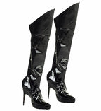 "SUR- BOTTES NOIRES" (avec stretch pour adapter à la taille) image 0