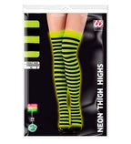 “CHAUSSETTES RAYEES JAUNE FLUORESCENTES” 70 DEN image 1
